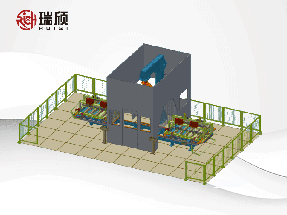 电梯轿底机器人焊接工作站